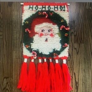 Santa Claus Latch Hook Rug/Wall Hanging